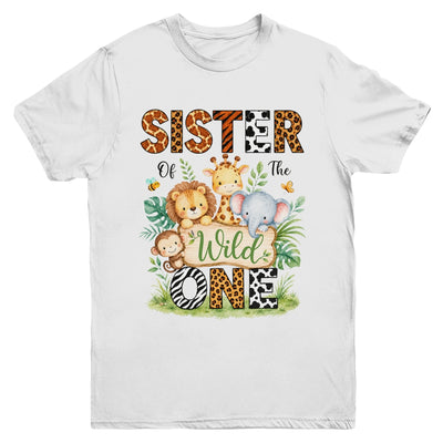 Sister Of The Wild One First Birthday Boy Jungle Safari Youth Shirt | teecentury