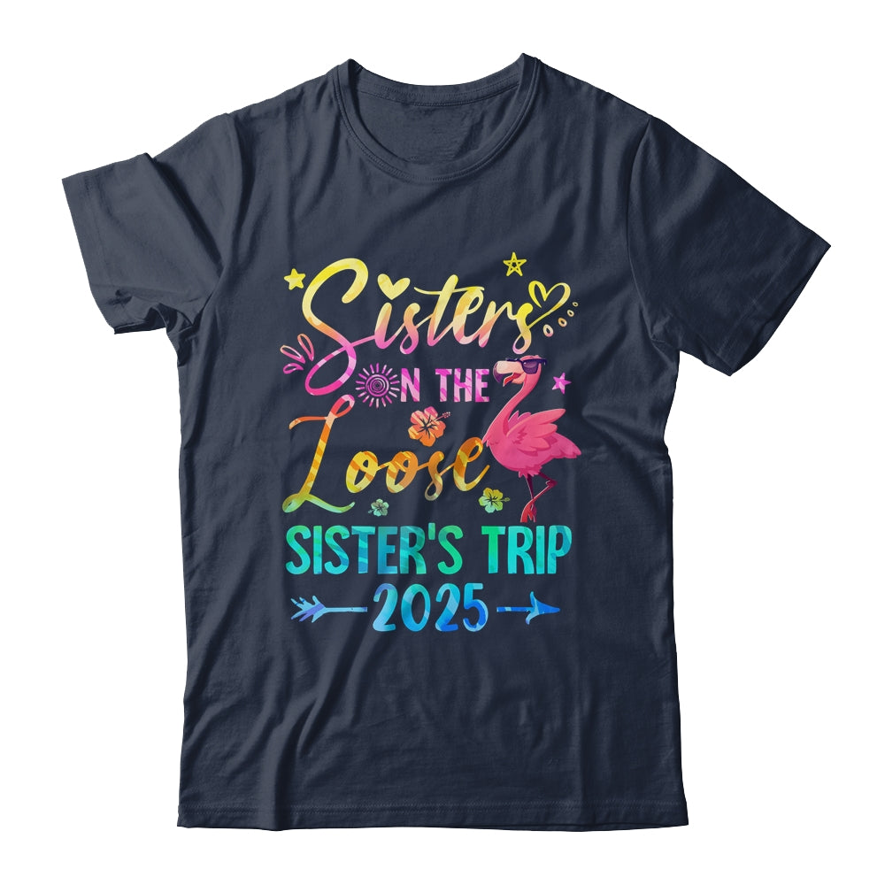 Sister On The Loose Cute Sisters Trip 2025 Weekend Flamingo Shirt & Tank Top | teecentury