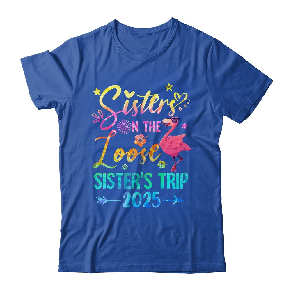 Sister On The Loose Cute Sisters Trip 2025 Weekend Flamingo Shirt & Tank Top | teecentury