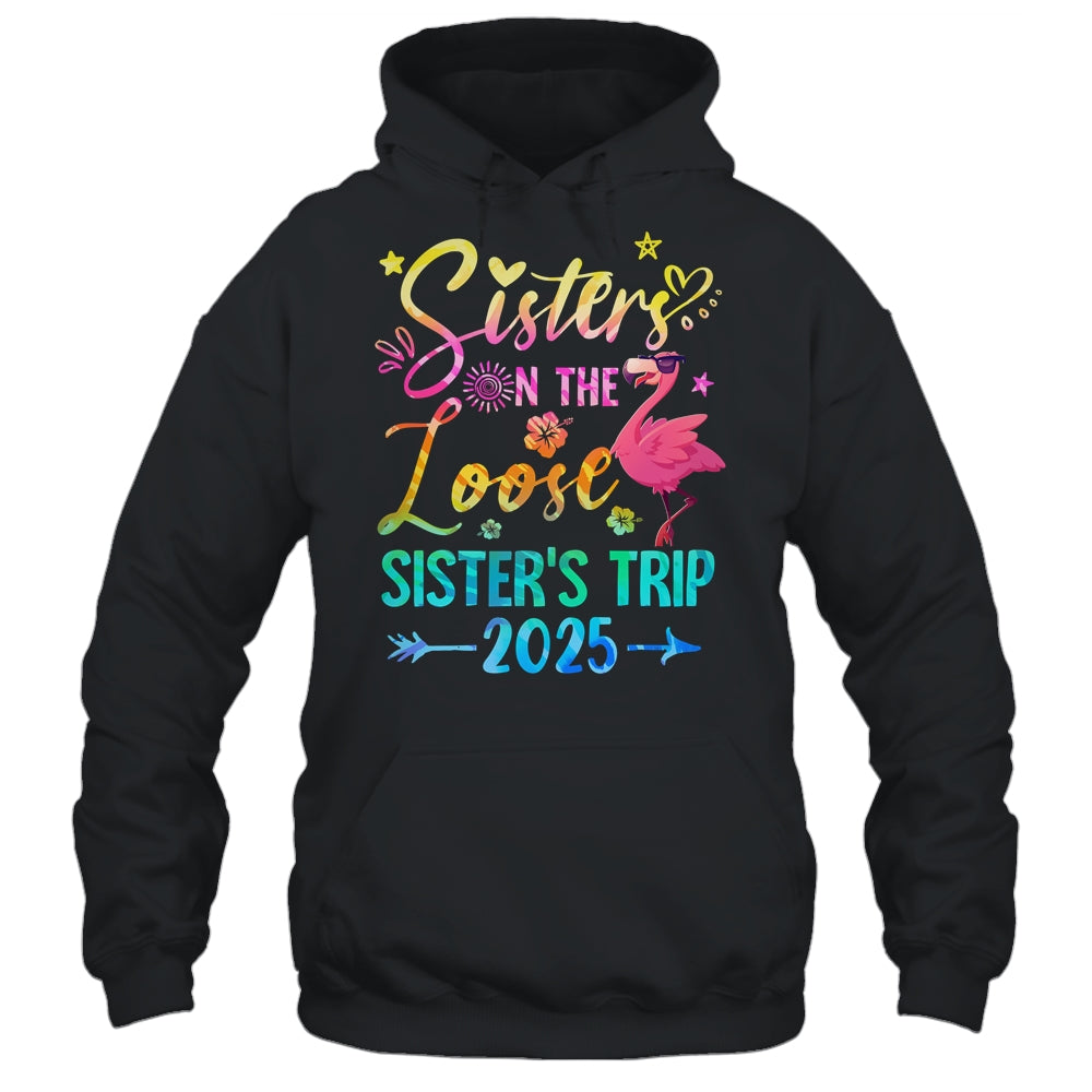 Sister On The Loose Cute Sisters Trip 2025 Weekend Flamingo Shirt & Tank Top | teecentury