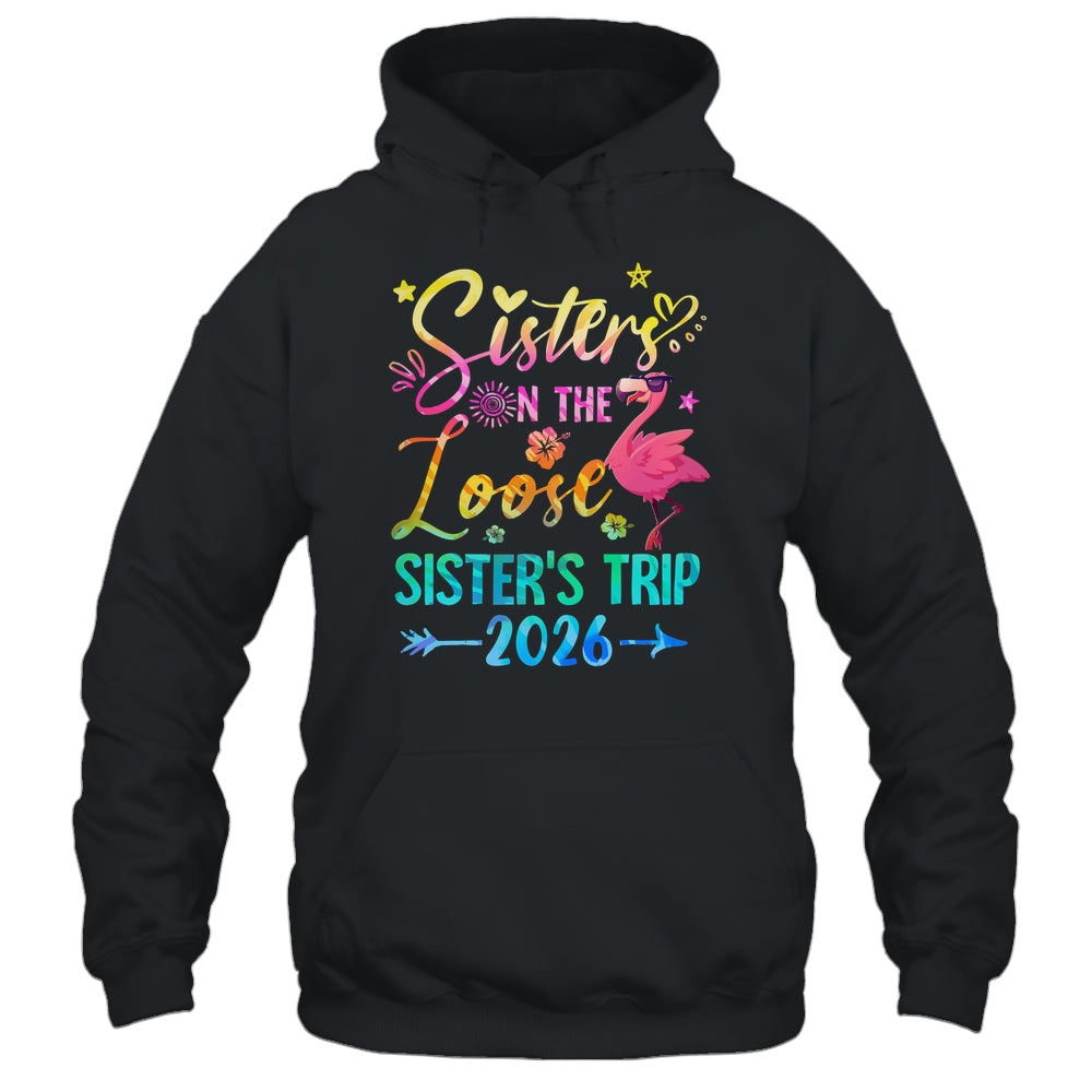 Sister On The Loose Cute Sisters Trip 2026 Weekend Flamingo Shirt & Tank Top | teecentury