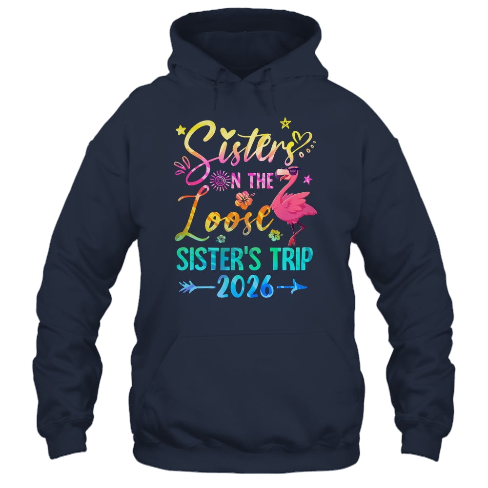 Sister On The Loose Cute Sisters Trip 2026 Weekend Flamingo Shirt & Tank Top | teecentury