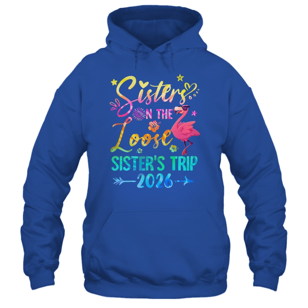Sister On The Loose Cute Sisters Trip 2026 Weekend Flamingo Shirt & Tank Top | teecentury