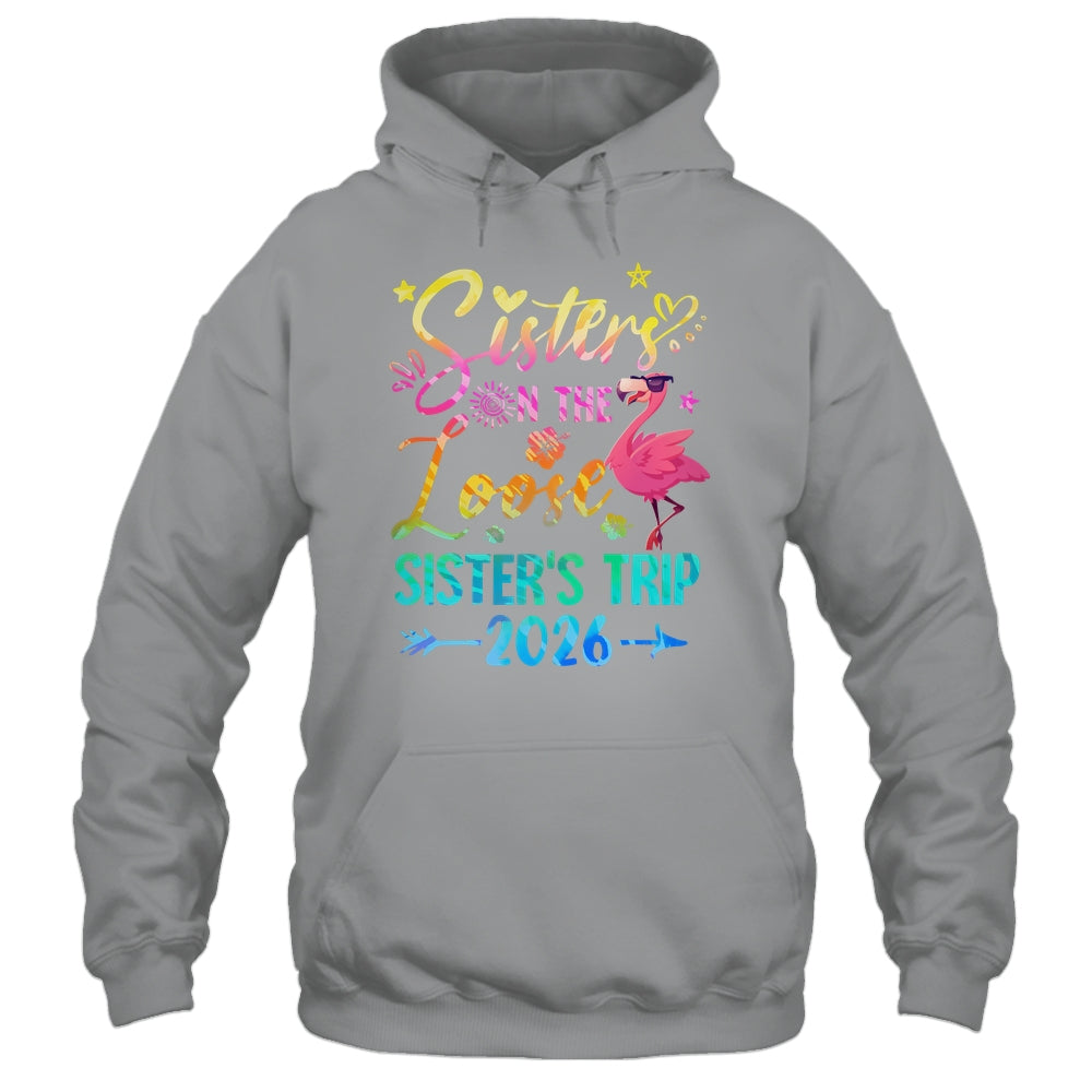 Sister On The Loose Cute Sisters Trip 2026 Weekend Flamingo Shirt & Tank Top | teecentury