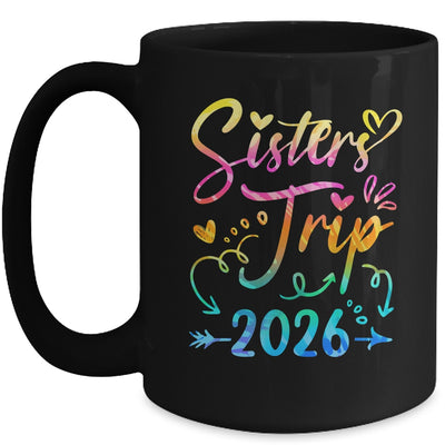 Sister's Road Trip 2026 Tie Dye Cute Sisters Weekend Trip Mug | teecentury