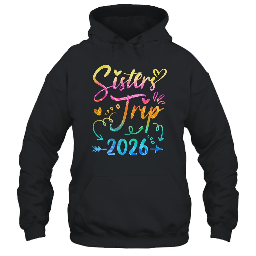 Sister's Road Trip 2026 Tie Dye Cute Sisters Weekend Trip Shirt & Tank Top | teecentury