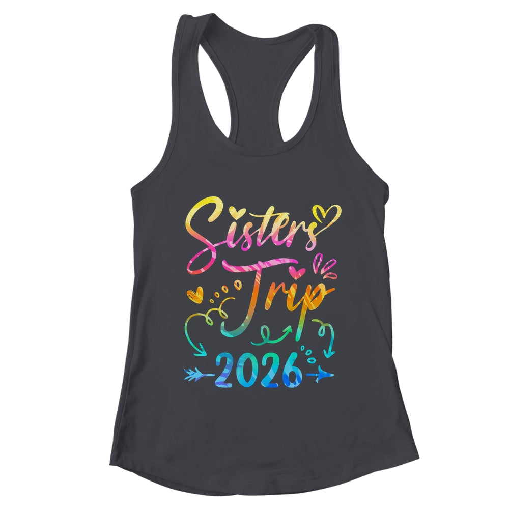 Sister's Road Trip 2026 Tie Dye Cute Sisters Weekend Trip Shirt & Tank Top | teecentury