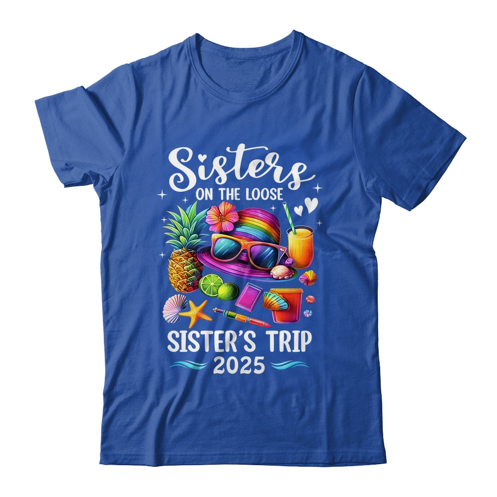 Sisters Trip 2025 Summer Cute Sister's On The Loose 2025 Shirt & Tank Top | teecentury
