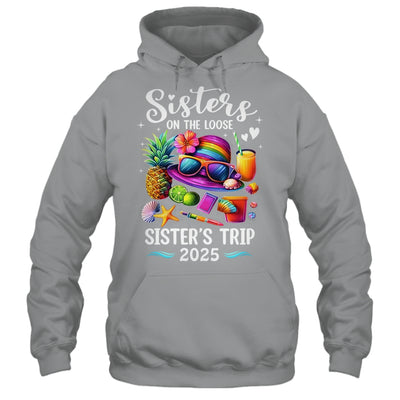 Sisters Trip 2025 Summer Cute Sister's On The Loose 2025 Shirt & Tank Top | teecentury