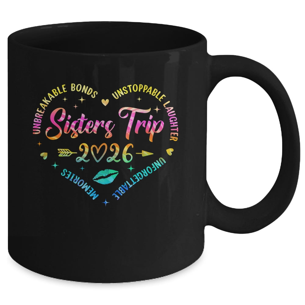 Sisters Trip 2026 Memories Trip Friends Vacation Retro Mug | teecentury