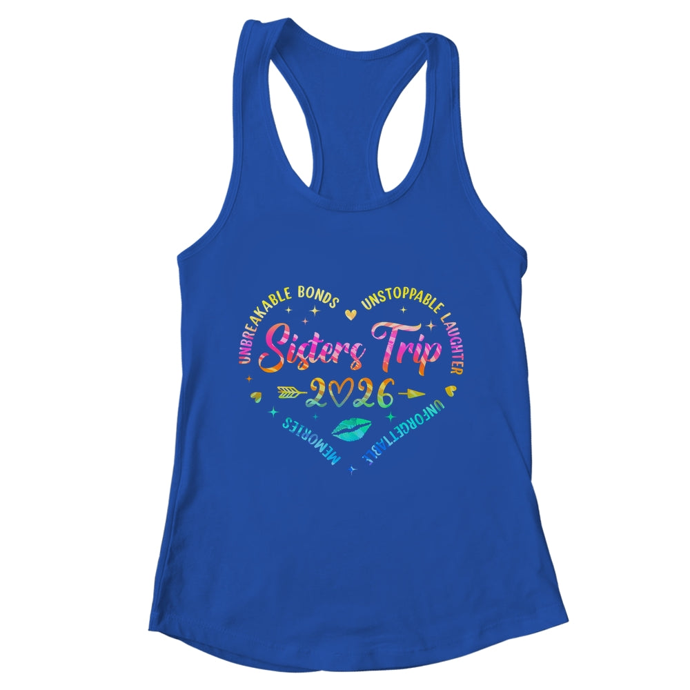 Sisters Trip 2026 Memories Trip Friends Vacation Retro Shirt & Tank Top | teecentury