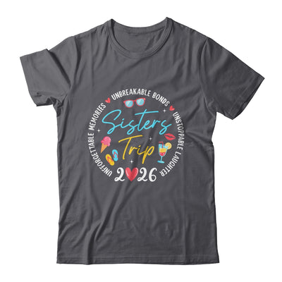 Sistes Trip 2026 Memories Girls Friends Trip Vacation Retro Shirt & Tank Top | teecentury