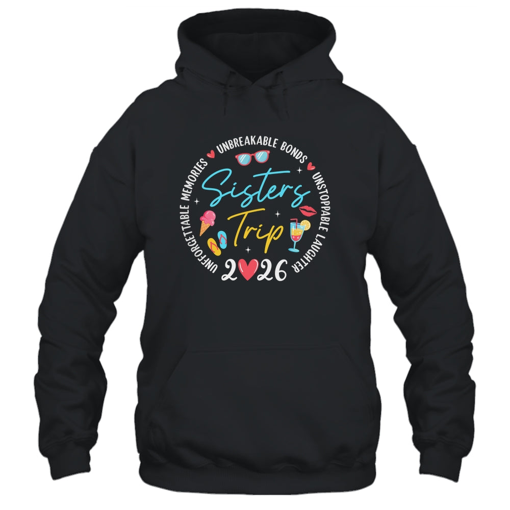 Sistes Trip 2026 Memories Girls Friends Trip Vacation Retro Shirt & Tank Top | teecentury