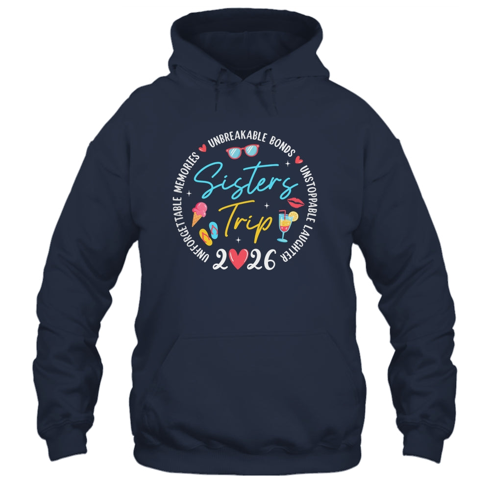 Sistes Trip 2026 Memories Girls Friends Trip Vacation Retro Shirt & Tank Top | teecentury