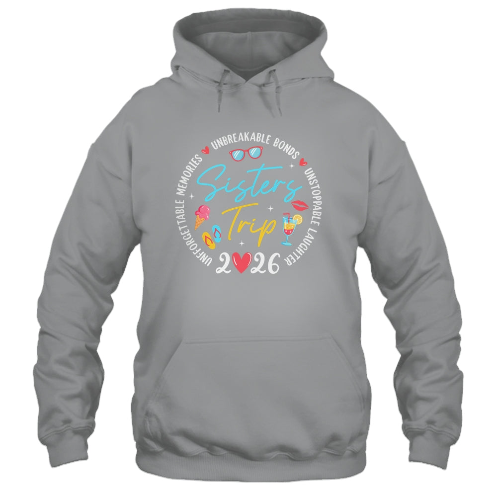 Sistes Trip 2026 Memories Girls Friends Trip Vacation Retro Shirt & Tank Top | teecentury