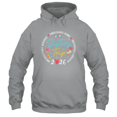 Sistes Trip 2026 Memories Girls Friends Trip Vacation Retro Shirt & Tank Top | teecentury