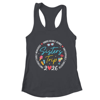 Sistes Trip 2026 Memories Girls Friends Trip Vacation Retro Shirt & Tank Top | teecentury