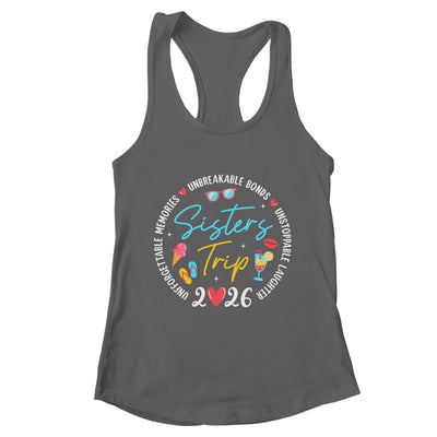 Sistes Trip 2026 Memories Girls Friends Trip Vacation Retro Shirt & Tank Top | teecentury