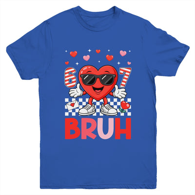 Six Seven 67 Bruh 6 7 Meme Funny Valentine Heart Boys Kids Youth Shirt | teecentury