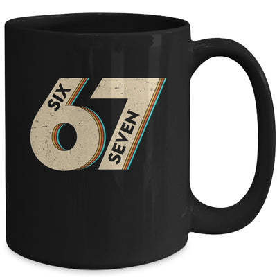 Six Seven 6 7 Meme 67 Funny Retro Boys Kids Mug | teecentury