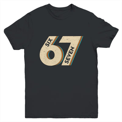 Six Seven 6 7 Meme 67 Funny Retro Boys Kids Youth Shirt | teecentury