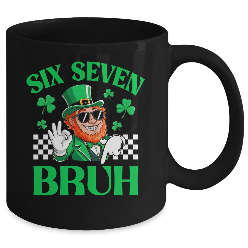 Six Seven Bruh St Patricks Day 6 7 Meme 67 Kids Youth Boys Mug | teecentury