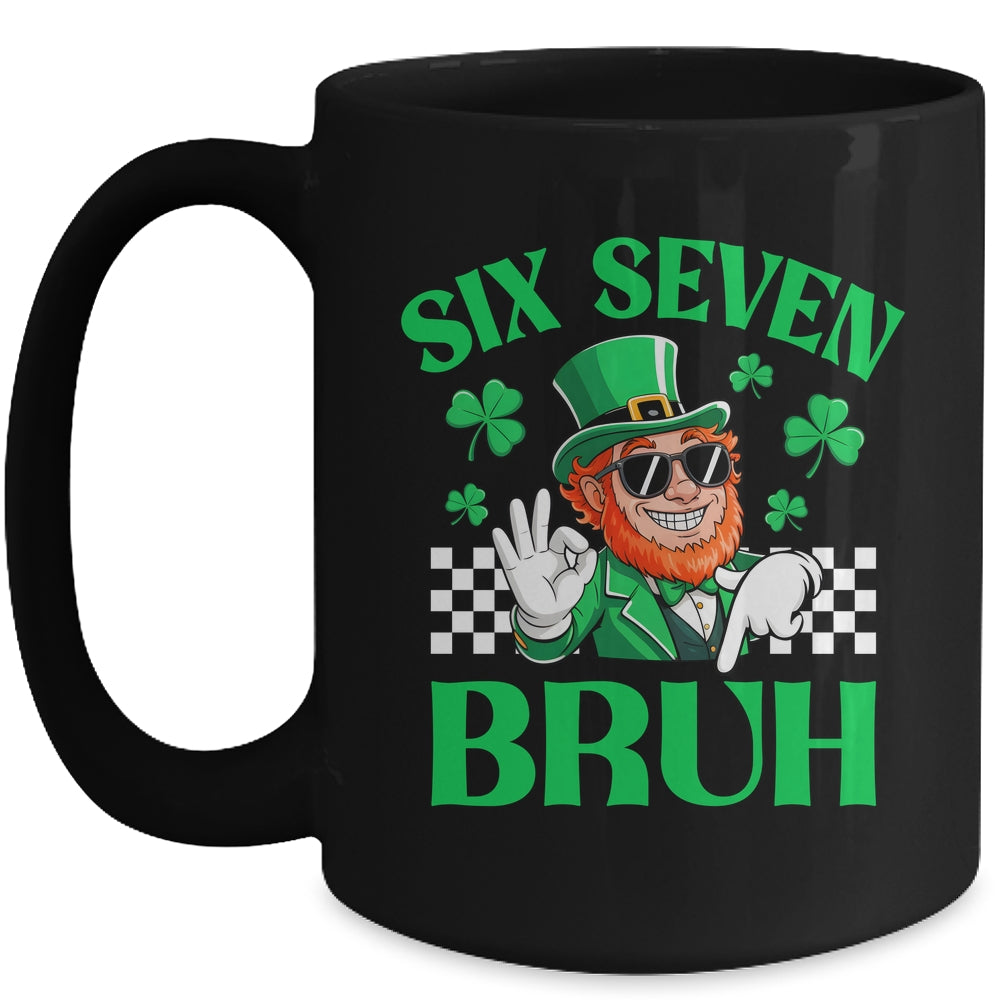Six Seven Bruh St Patricks Day 6 7 Meme 67 Kids Youth Boys Mug | teecentury