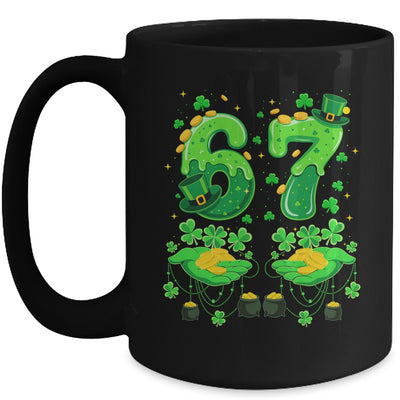 Six Seven Meme 67 St Patricks Day Shamrock Men Women Kids Mug | teecentury