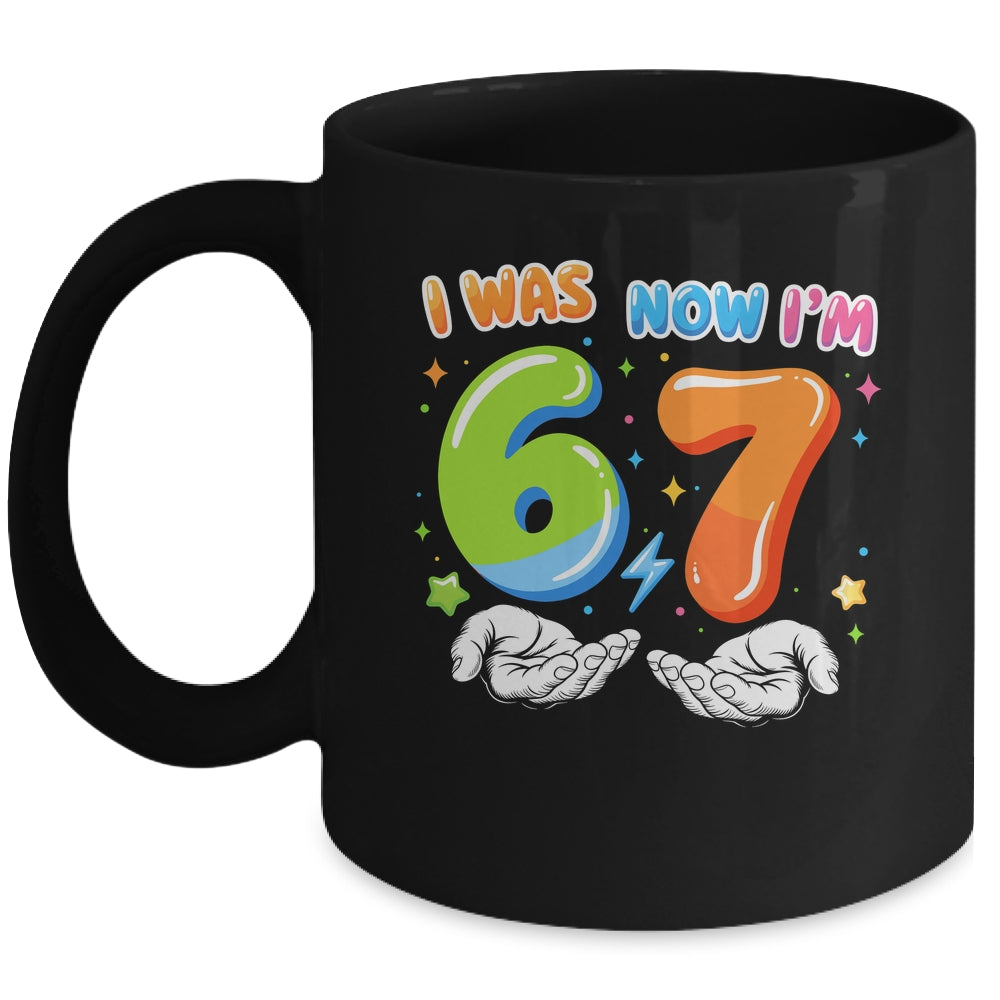 Six Seven Meme Funny 7 Year Old Birthday Was 6 Now I'm 7 Mug | teecentury