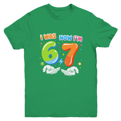 Six Seven Meme Funny 7 Year Old Birthday Was 6 Now I'm 7 Youth Shirt | teecentury