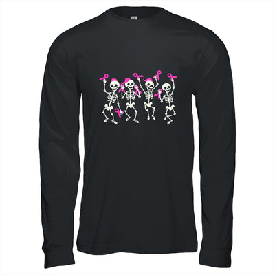 Skeleton Breast Cancer Awareness Pink Ribbon Women Men Kids Shirt & Hoodie | teecentury