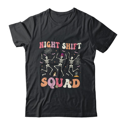 Skeleton Dancing Nurse Night Shift Squad Halloween Women Shirt & Hoodie | teecentury