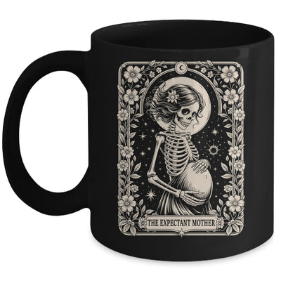 Skeleton Expectant Mother Tarot Card Pregnancy Announcement Mug | teecentury