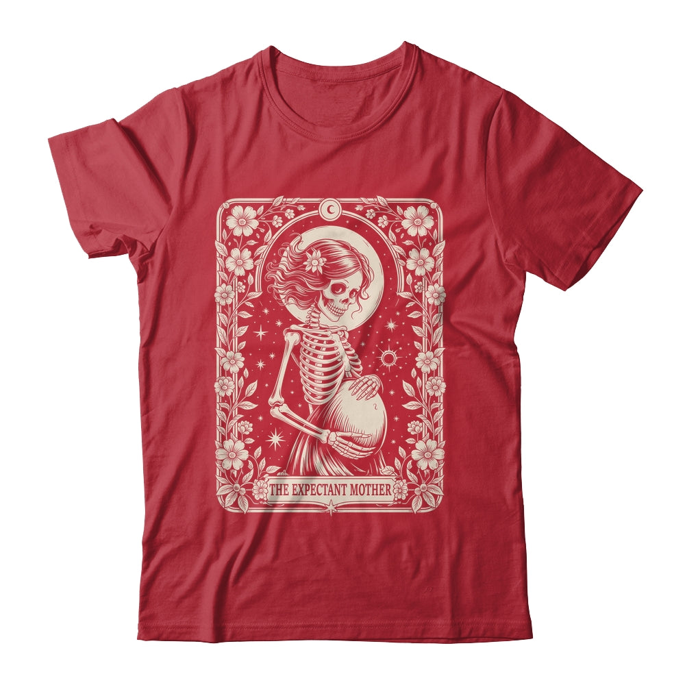 Skeleton Expectant Mother Tarot Card Pregnancy Announcement Shirt & Hoodie | teecentury