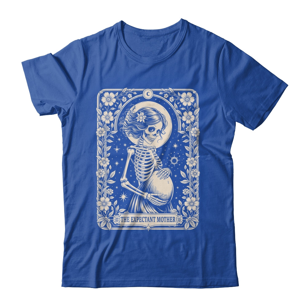 Skeleton Expectant Mother Tarot Card Pregnancy Announcement Shirt & Hoodie | teecentury