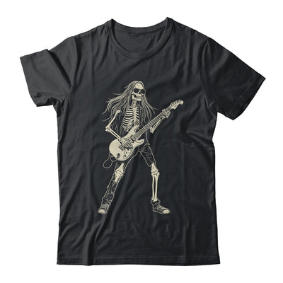 Skeleton Playing Guitar Graphic Rock And Roll Band Rock On Shirt & Hoodie | teecentury