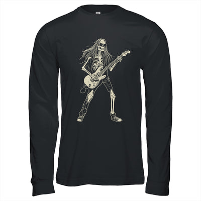 Skeleton Playing Guitar Graphic Rock And Roll Band Rock On Shirt & Hoodie | teecentury