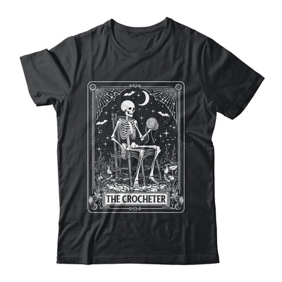 Skeleton The Crocheter Tarot Card Knitter Crochet Lover Shirt & Sweatshirt | teecentury