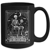 Skeleton The Crocheter Tarot Card Knitter Crochet Lover Mug | teecentury