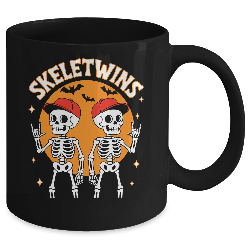 Skeletwins Halloween Twins Skeletons Men Boys Costume Funny Mug | teecentury