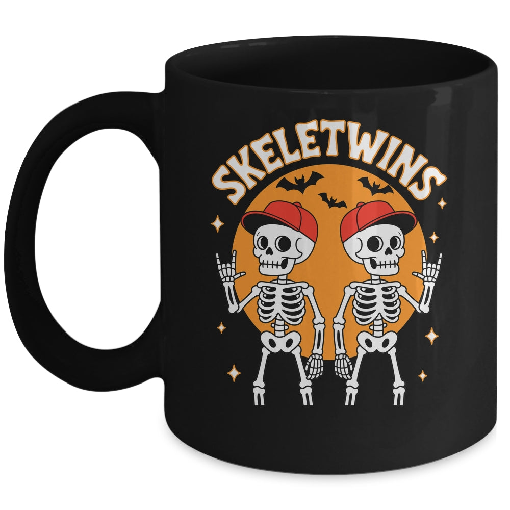 Skeletwins Halloween Twins Skeletons Men Boys Costume Funny Mug | teecentury