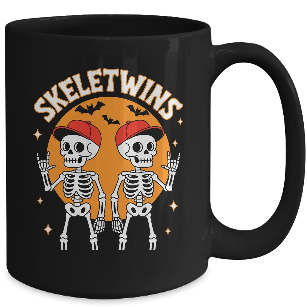 Skeletwins Halloween Twins Skeletons Men Boys Costume Funny Mug | teecentury