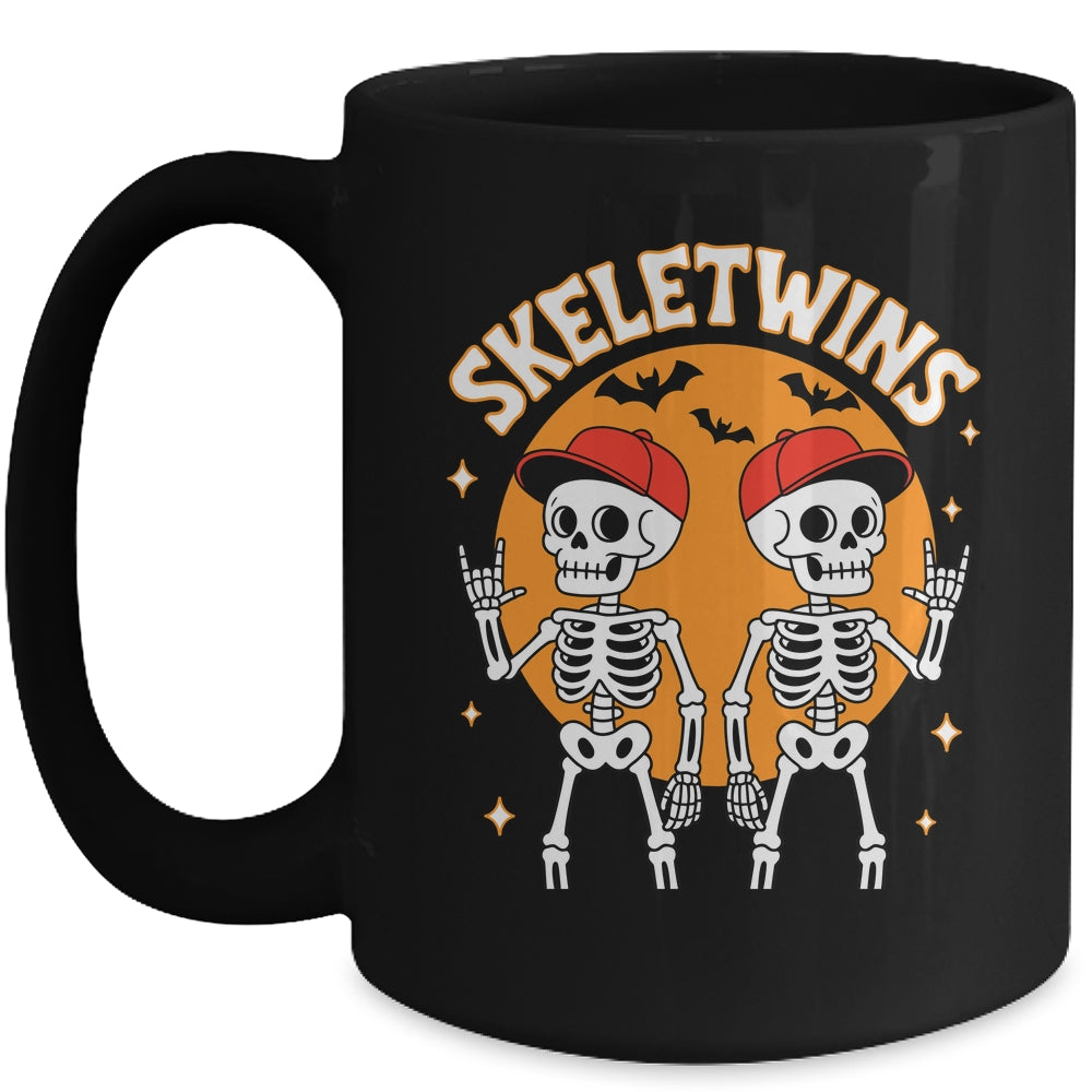 Skeletwins Halloween Twins Skeletons Men Boys Costume Funny Mug | teecentury