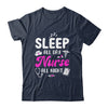 Sleep All Day Nurse All Night Funny Nursing ER RN LPN CNA Shirt & Tank Top | teecentury