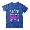 Sleep All Day Nurse All Night Funny Nursing ER RN LPN CNA Shirt & Tank Top | teecentury