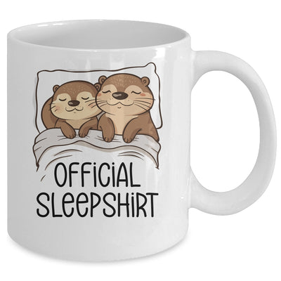 Sleeping Sea Otter Lover Napping Official Sleepshirt Mug | teecentury