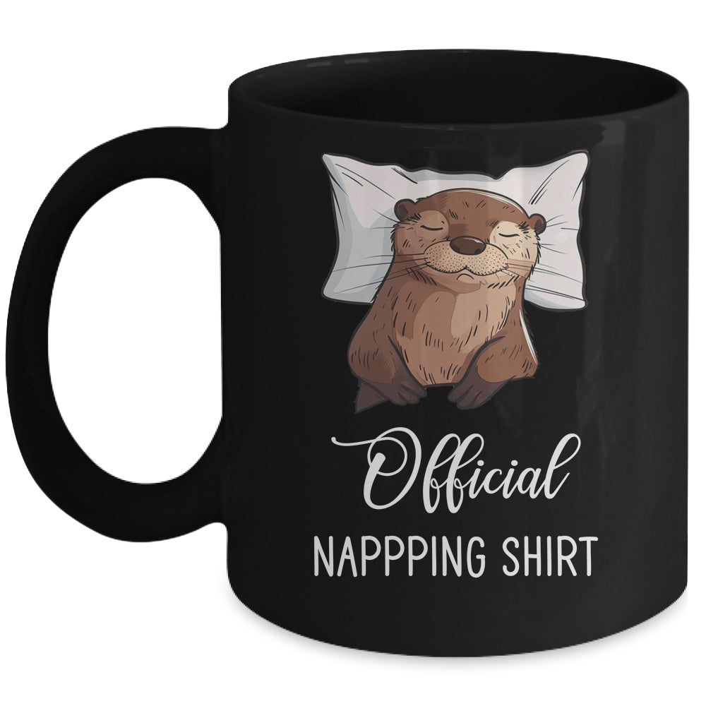 Sleeping Sea Otter Sleeping Otter Lover Official Napping Mug | teecentury