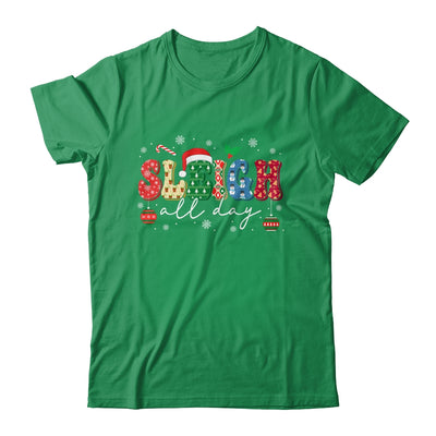 Sleigh All Day Slay Women Christmas Vintage Groovy Santa Hat Shirt & Sweatshirt | teecentury