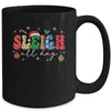 Sleigh All Day Slay Women Christmas Vintage Groovy Santa Hat Mug | teecentury