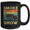 Smoke Show Funny BBQ Smoker Grilling Meat Smoking Retro Mug | teecentury